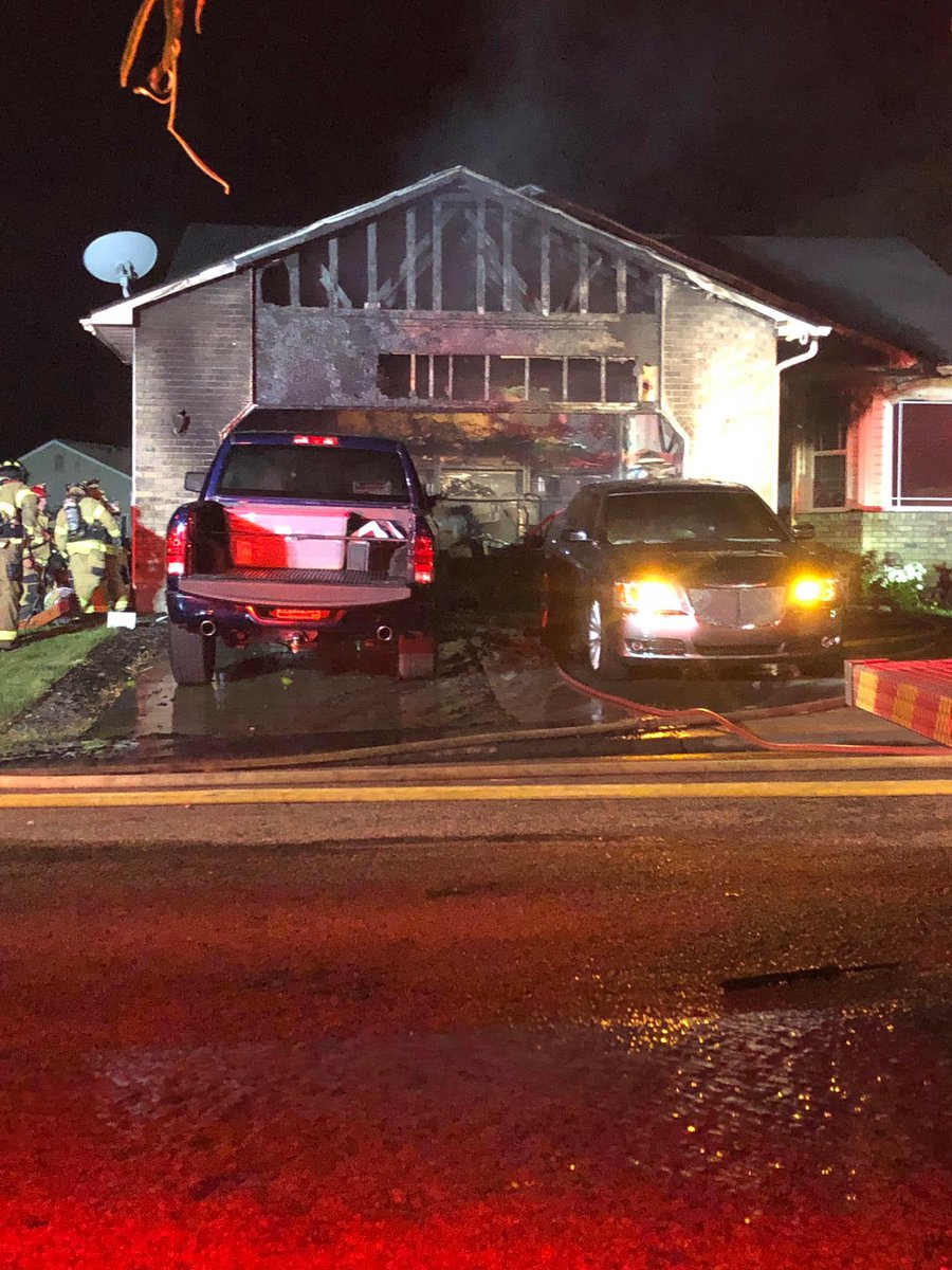 A late night fire heavily damaged a home in Nampa. At one point, it was fully engulfed in flames