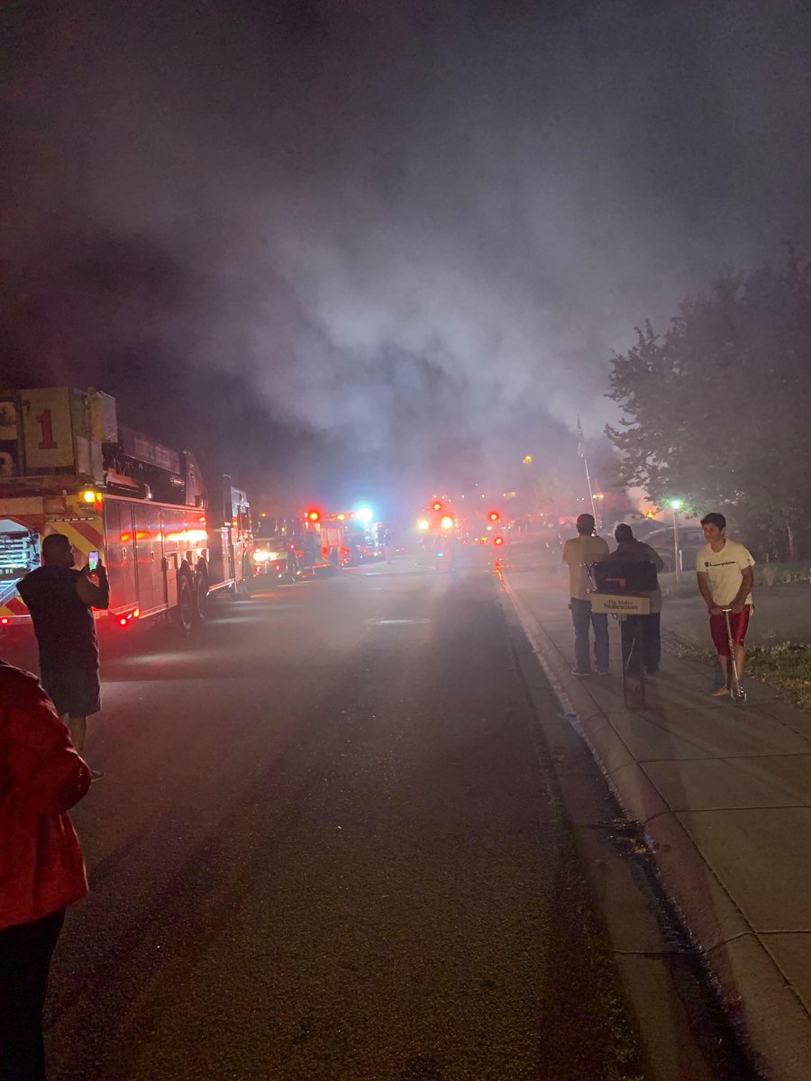 A late night fire heavily damaged a home in Nampa. At one point, it was fully engulfed in flames