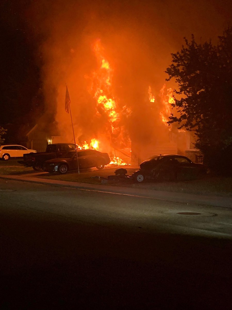 A late night fire heavily damaged a home in Nampa. At one point, it was fully engulfed in flames